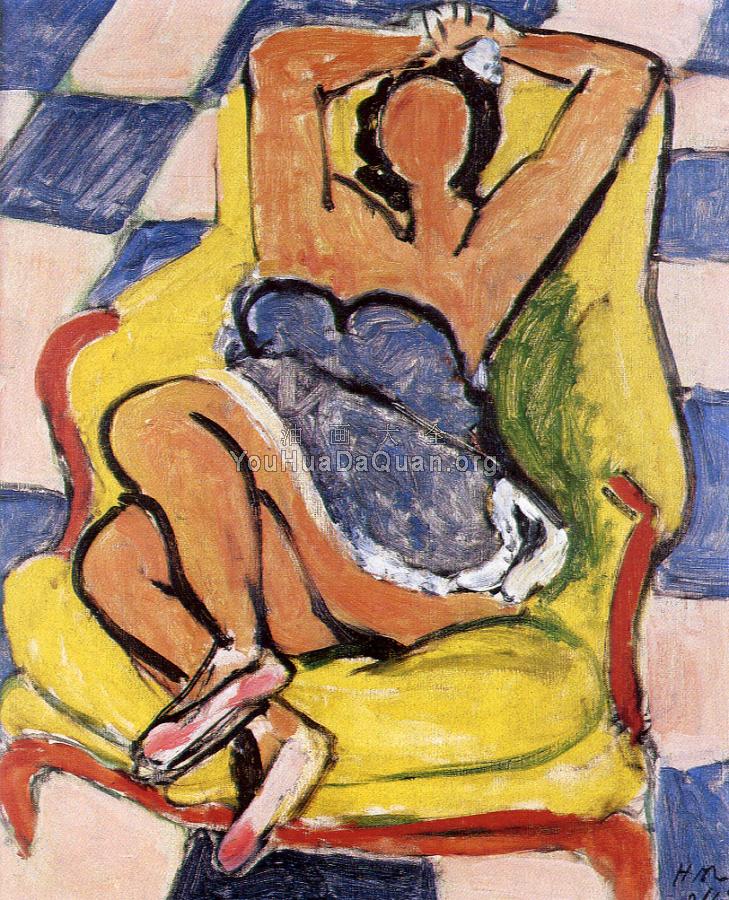 小憩的舞女 - 亨利·马蒂斯